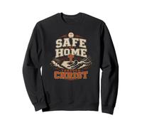 Christian Baseball Safe At Home Through Christ Sweatshirt