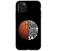 Christian Basketball Deuteronomy 31:6 Scripture Verse Case for iPhone 11 Pro Max