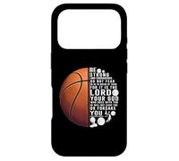 Christian Basketball Deuteronomy 31:6 Scripture Verse Case for iPhone 17 Pro