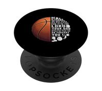 Christian Basketball Deuteronomy 31:6 Scripture Verse PopSockets Adhesive PopGrip