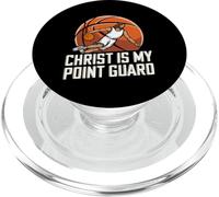 Christian Basketball Lover Religious Baller Jesus Christ PopSockets PopGrip for MagSafe