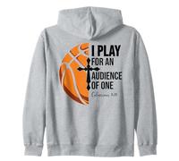 Christian Basketball Scripture 23 God Basketball Bible Verse Zip Hoodie