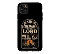 Christian Be Strong And Courageous Bible Verse Gift Case for iPhone 11 Pro Max