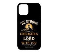 Christian Be Strong And Courageous Bible Verse Gift Case for iPhone 12/12 Pro