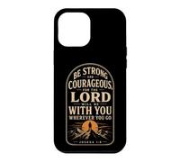 Christian Be Strong And Courageous Bible Verse Gift Case for iPhone 12 Pro Max