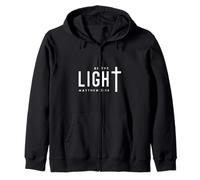 Christian Be The Light Bible Verse Faith Christians Zip Hoodie