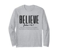 Christian Believe Bible Verse Long Sleeve T-Shirt