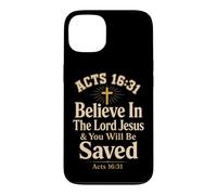 Christian Believe In The Lord Jesus You Will Be Saved Case for iPhone 13