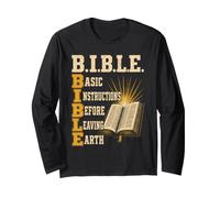 Christian Bible Basic Instructions Before Leaving Earth Gift Long Sleeve T-Shirt