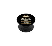 Christian Bible Basic Instructions Before Leaving Earth Gift PopSockets Adhesive PopGrip