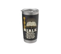 Christian Bible Basic Instructions Before Leaving Earth Gift Stainless Steel Insulated Tumbler