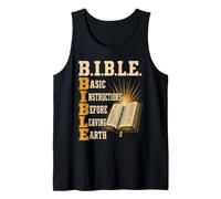Christian Bible Basic Instructions Before Leaving Earth Gift Tank Top