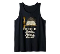 Christian Bible Basic Instructions Before Leaving Earth Gift Tank Top
