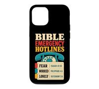 Christian Bible Emergency Hotlines Verse Gift Case for iPhone 12/12 Pro