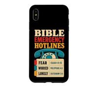 Christian Bible Emergency Hotlines Verse Gift Case for iPhone XS Max