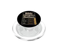 Christian Bible Emergency Hotlines Verse Gift PopSockets PopGrip for MagSafe