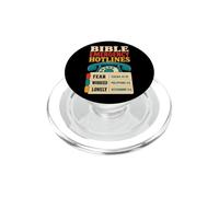 Christian Bible Emergency Hotlines Verse Gift PopSockets PopGrip for MagSafe