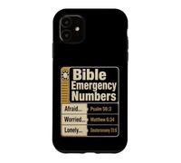 Christian Bible Emergency Numbers Scripture Gift Case for iPhone 11