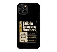 Christian Bible Emergency Numbers Scripture Gift Case for iPhone 11 Pro