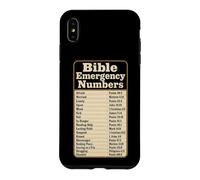 Christian Bible Emergency Numbers Scripture Verse Gift Case for iPhone XS Max