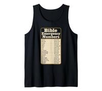 Christian Bible Emergency Numbers Scripture Verse Gift Tank Top