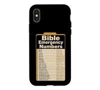 Christian Bible Emergency Numbers Verse Gift Case for iPhone X/XS