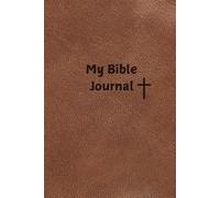 Christian Bible Journal for Men, Lined Notebook, scripture thoughts, Religious church Book, Gift for spouse, Husband or boyfriend, Daily Devotional, ... Christ: Brown Cross, Godly man, Leather image