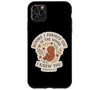 Christian Bible Pro-Life Quote Pregnant Woman Jeremiah 1:5 Case for iPhone 11 Pro Max