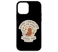 Christian Bible Pro-Life Quote Pregnant Woman Jeremiah 1:5 Case for iPhone 12 mini
