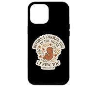Christian Bible Pro-Life Quote Pregnant Woman Jeremiah 1:5 Case for iPhone 12 Pro Max