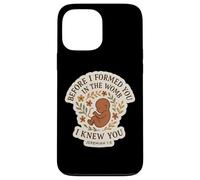 Christian Bible Pro-Life Quote Pregnant Woman Jeremiah 1:5 Case for iPhone 13 Pro Max