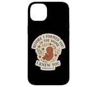 Christian Bible Pro-Life Quote Pregnant Woman Jeremiah 1:5 Case for iPhone 14 Plus