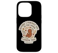 Christian Bible Pro-Life Quote Pregnant Woman Jeremiah 1:5 Case for iPhone 14 Pro