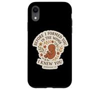 Christian Bible Pro-Life Quote Pregnant Woman Jeremiah 1:5 Case for iPhone XR