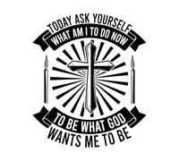 Christian Bible Proverbs Vinyl Art Sticker 65.6x77.3cm Store Decoration Black