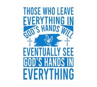 Christian Bible Proverbs Wall Decals PVC 36x52.2cm Store Decoration Blue