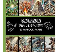 Christian Bible Story Themed Scrapbook Paper: 20 Double Sided Sheets 8.5 x 8.5 for Scrapbooking, Mixed Media Art, Junk Journals, Crafting projects, Origami, and More