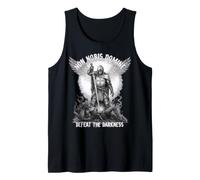 Christian Bible Study Faith Warrior Templar Defeat Darkness Tank Top