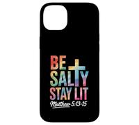 Christian Bible Verse Be Salty Stay Lit Matthew Bible Verse Case for iPhone 14 Plus