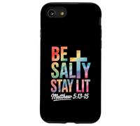 Christian Bible Verse Be Salty Stay Lit Matthew Bible Verse Case for iPhone SE (2020) / 7 / 8