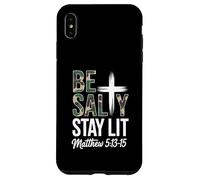 Christian Bible Verse Be Salty Stay Lit Matthew Bible Verse Case for iPhone XS Max