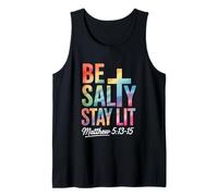 Christian Bible Verse Be Salty Stay Lit Matthew Bible Verse Tank Top