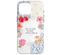 Christian Bible Verse Cute Summer Flower Patchwork Quilting Case for iPhone 16 Pro Max
