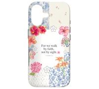 Christian Bible Verse Cute Summer Flower Patchwork Quilting Case for iPhone 17