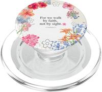 Christian Bible Verse Cute Summer Flower Patchwork Quilting PopSockets PopGrip for MagSafe