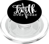 Christian Bible Verse Faith Over Fear - Religious Scripture PopSockets PopGrip for MagSafe