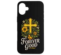 Christian Bible Verse Forever Good Jesus Floral Psalm 136:1 Case for iPhone 16 Plus