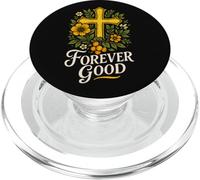 Christian Bible Verse Forever Good Jesus Floral Psalm 136:1 PopSockets PopGrip for MagSafe