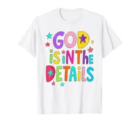 Christian Bible Verse Jesus Religious Faith God is in Detail T-Shirt