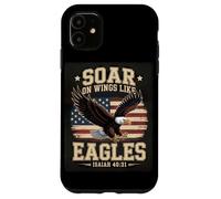 Christian Bible Verse Philippians 4:13 Soar On Wings Like Case for iPhone 11